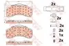 Комплект тормозных колодок, дисковый тормоз TRW GDB5111