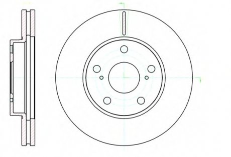 Гальмівний диск REMSA 6104310 (фото 1)