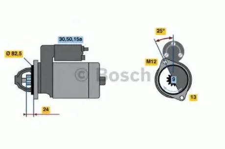 Стартер BOSCH 0986010110