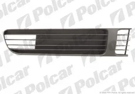 Решетка в бампере правая сторона черная VOLKSWAGEN PASSAT SDN+комби (B5 (3B)) 97-00 (PJ) Polcar 9548278