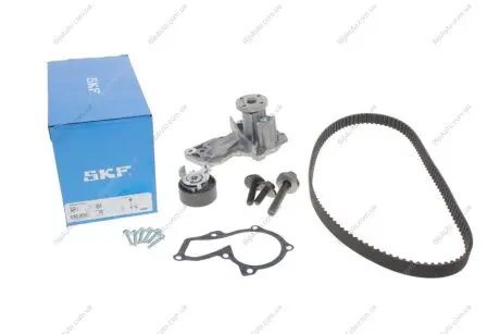 Комплект ГРМ, пас+ролик+помпа SKF VKMC04226
