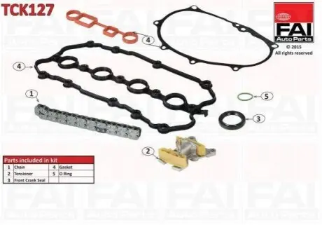 ZESTAW гA╤CUCHA ROZRZеDU VW 2,0 FSI A3 (04-) / A4 (04-09) FAI TCK127