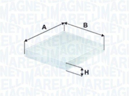 FILTR KABINY NISSAN QASHQAI (272774BU0A) MAGNETI MARELLI BCF646