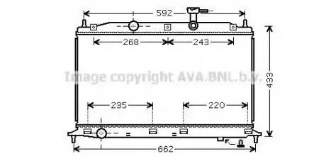 Фото 1 - радиатор охлаждения HYUNDAI ACCENT 05-(AVA) AVA COOLING HY2188 Радиатор охлаждения HYUNDAI ACCENT 05-(AVA) AVA COOLING HY2188 (фото 1)