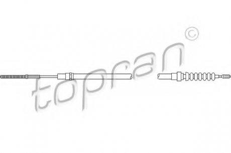 Трос гальмівної системи TOPRAN TOPRAN / HANS PRIES 103521