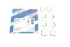 Планка супорта (заднього) прижимна (к-кт) Toyota Land Cruiser/Mitsubishi Pajero IV 96- 1 987 474 605 BOSCH 1987474605 (фото 1)