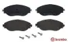 Тормозные колодки дисковые BREMBO P85 166 P85166