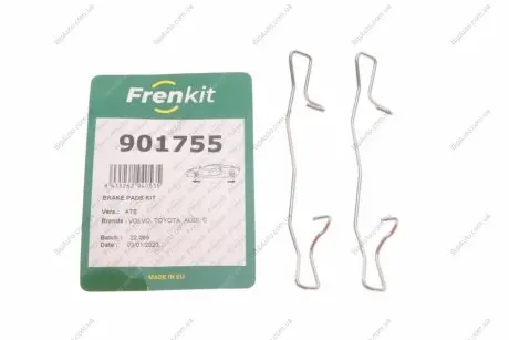 Монтажний к-кт гальмівних колодок TRANSIN/FOCUS/A3/VECTRA 02- FRENKIT 901755