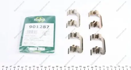 Монтажний к-кт гальмівних колодок пер. Aveo/Nubira/Lacetti 97-(Dac) FRENKIT 901287