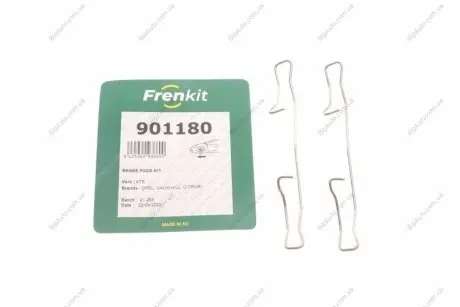 Монтажний к-кт гальмівних колодок пер. TRANSIT/BERLINGO/PARTNER 08- FRENKIT 901180
