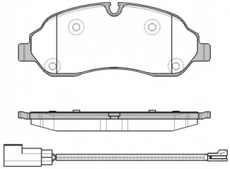 Комплект тормозных колодок, дисковый тормоз ROADHOUSE 2160202 (фото 1)