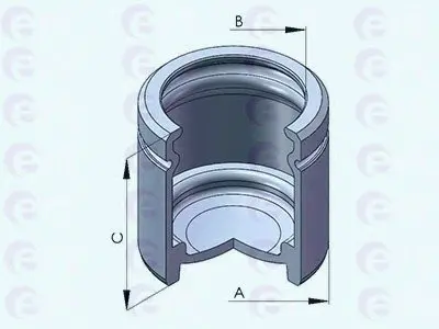 Поршень, корпус скобы тормоза ERT 151259C