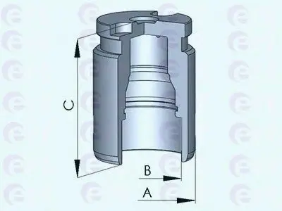Поршень, корпус скобы тормоза ERT 151250C