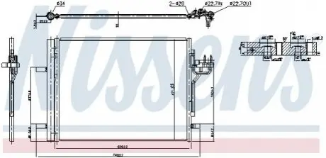 Конденсатор, кондиционер NISSENS 940586