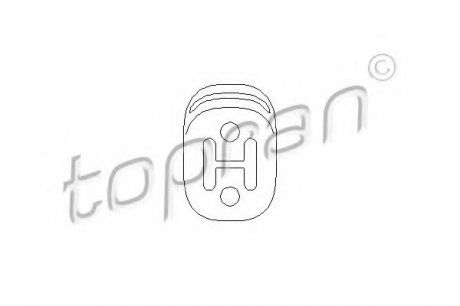 Кронштейн (глушник) TOPRAN TOPRAN / HANS PRIES 109063