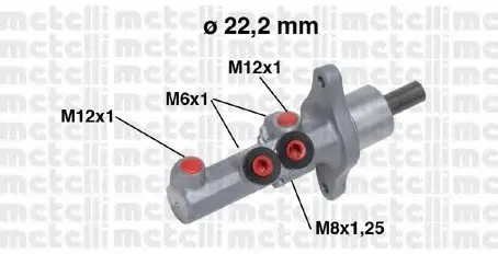 Главный тормозной цилиндр 05-0720 Metelli 050720