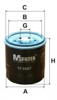 Фільтр масляний Aveo/Matiz/Tico/Swift MFILTER TF 6507 M-FILTER TF6507