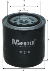 Масляный фильтр MFILTER M-FILTER TF316
