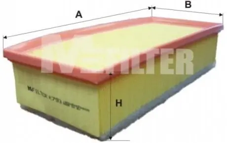 Воздушный фильтр MFILTER M-FILTER K793