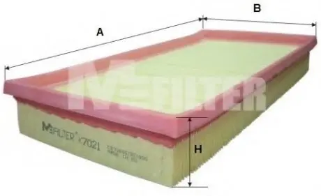 Воздушный фильтр MFILTER M-FILTER K7021