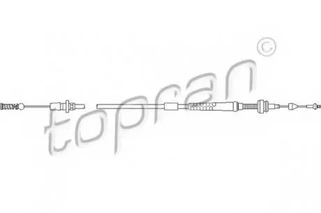 Тросик газа TOPRAN TOPRAN / HANS PRIES 103086