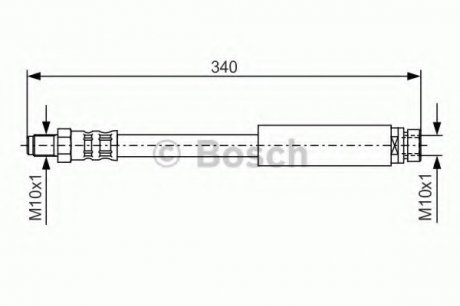 Тормозной шланг BOSCH 1987476433 (фото 1)