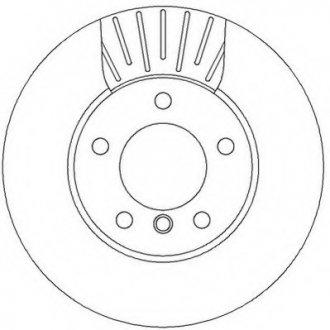Гальмівний диск передній BMW 1-Series, 3-Series Jurid 562317JC (фото 1)