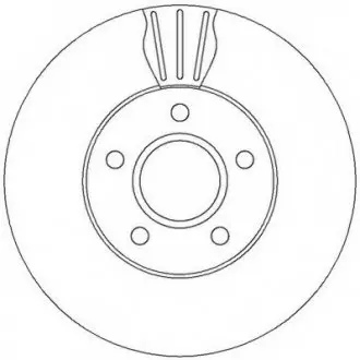 Гальмівний диск /BENDIX Jurid 562364JC