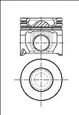Поршень з кільцями FORD Transit 90.40 2.4TDCI PHFA/PHFC TRAPEZ 06-14 87-148107-40 NURAL 8714810740
