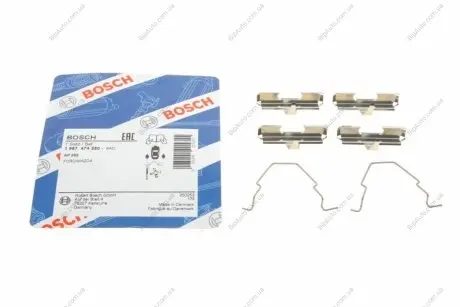 Комплектующие, колодки дискового тормоза 1 987 474 280 BOSCH 1987474280