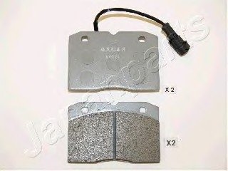 Комплект тормозных колодок, дисковый тормоз JAPANPARTS PA016AF