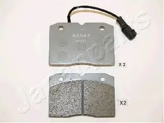 Комплект гальмівних колодок, дискове гальмо JAPANPARTS PA016AF