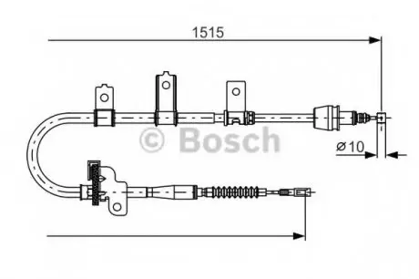 Трос, стоянкова гальмівна система BOSCH 1987482098
