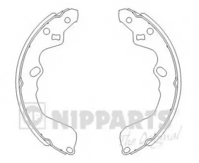 Комплект тормозных колодок NIPPARTS J3500319