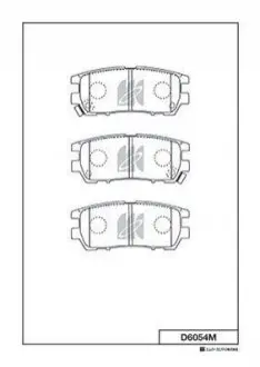 Колодка гальм. MITSUBISHI DELICA, PAJERO -00 REAR (MK) KASHIYAMA D6054M