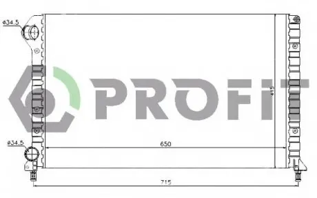 Радіатор охолоджування PR 2210A3 PROFIT PR2210A3 (фото 1)