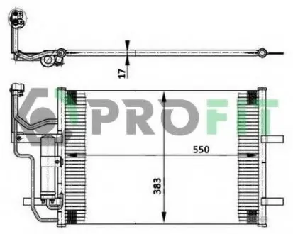 Конденсер кондиціонера PR 1501C1 PROFIT PR1501C1