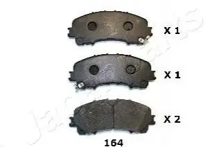 Комплект тормозных колодок PA-164AF JAPANPARTS PA164AF
