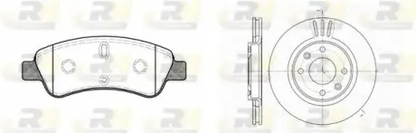 Гальмівний комплект (Диски RH 6603.10 + Колодки RH 2840.10) 8840.00 ROADHOUSE 884000