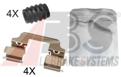Комплектующие, колодки дискового тормоза A.B.S. A.B.S. 1828Q