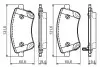 ГАЛЬМІВНІ КОЛОДКИ, ДИСКОВІ 0 986 494 552 BOSCH 0986494552 (фото 2)