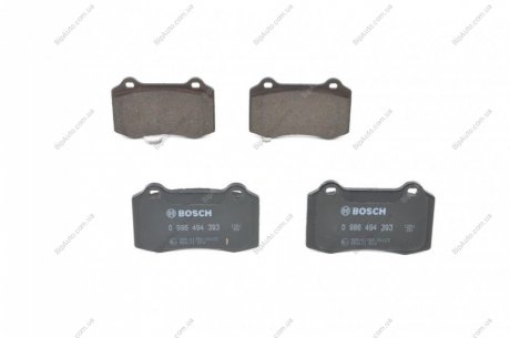 Комплект тормозных колодок, дисковый тормоз BOSCH 0986494393