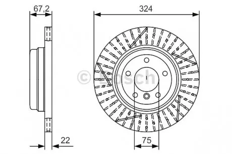 Тормозной диск BOSCH 0986479A78