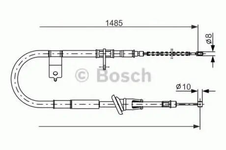 Трос, стоянкова гальмівна система BOSCH 1987477612