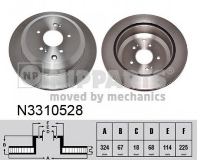 Тормозной диск NIPPARTS N3310528