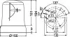 Сигнальна лампа 24В KL 7000 F, h1, жовтий 2RL 008 061-111 HELLA 2RL008061111 (фото 2)