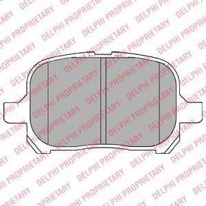 Тормозные колодки дисковые TOYOTA Camry "F "96-01 Delphi LP1144 (фото 1)