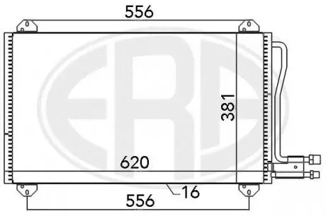 Радиатор кондиционера 5104114AA Mercedes benz ERA 667055
