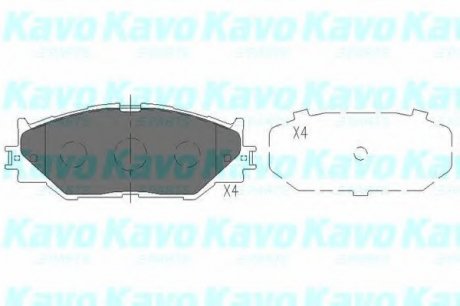 Комплект тормозных колодок, дисковый тормоз PARTS KAVO KBP9094 (фото 1)