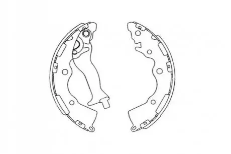 Комплект тормозных колодок PARTS KAVO KBS4405